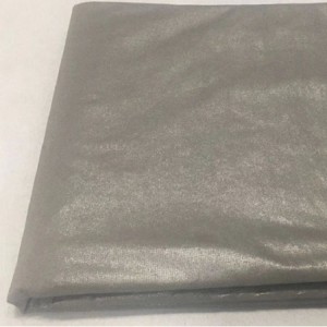 Tecido não tecido folheado a prata Pano de fibra de prata à prova de radiação Pano de proteção de fibra de prata